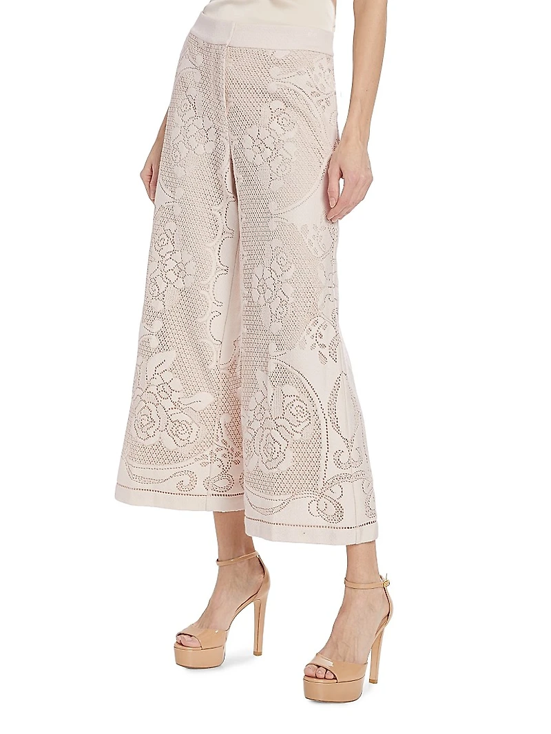 Anisa Summer Lace Wide-Leg Pants