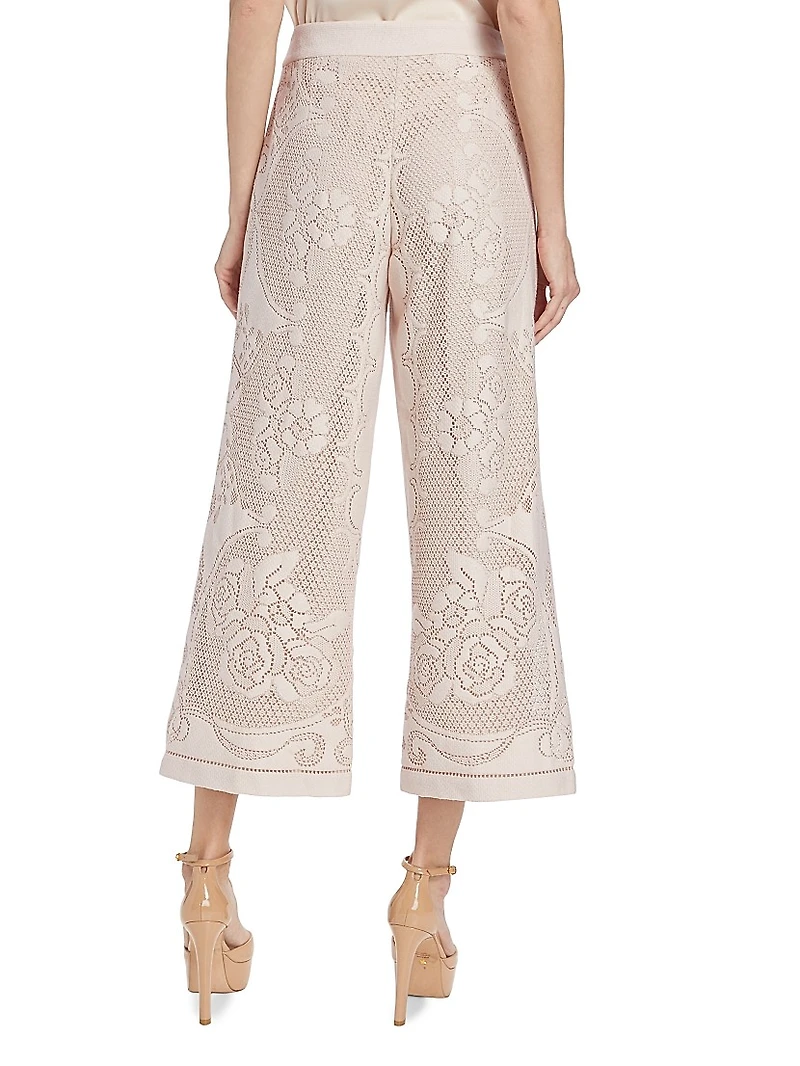 Anisa Summer Lace Wide-Leg Pants