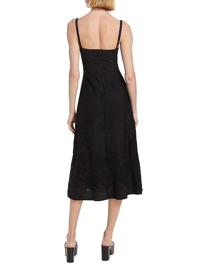 Willow Summer Lace Midi-Dress