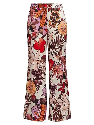 Eloise Floral Wide-Leg Pants