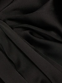 Talon Satin Plunge Midi-Dress