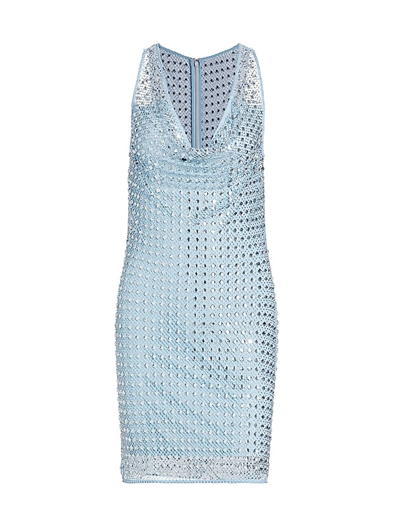 Emberly Crystal Mesh Minidress