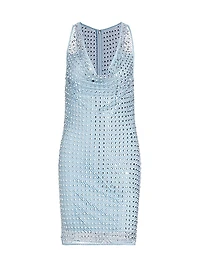 Emberly Crystal Mesh Minidress