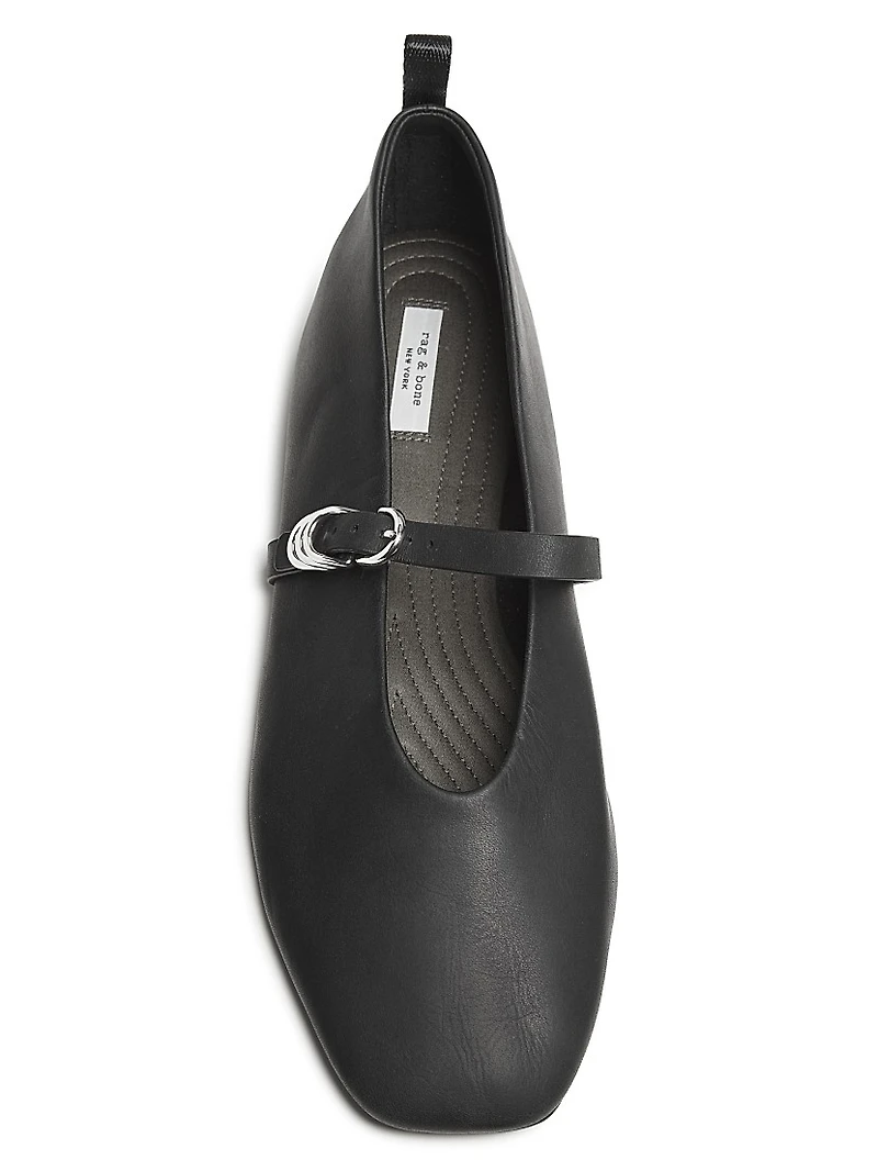Spire Leather Mary Jane Flats
