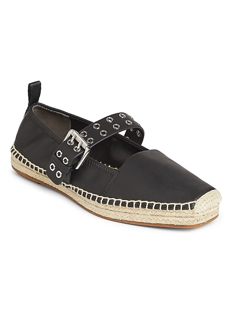 Anteros Leather Espadrilles
