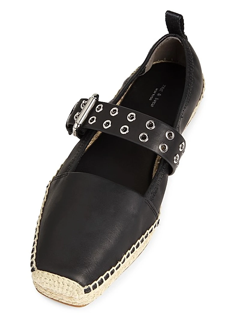 Anteros Leather Espadrilles