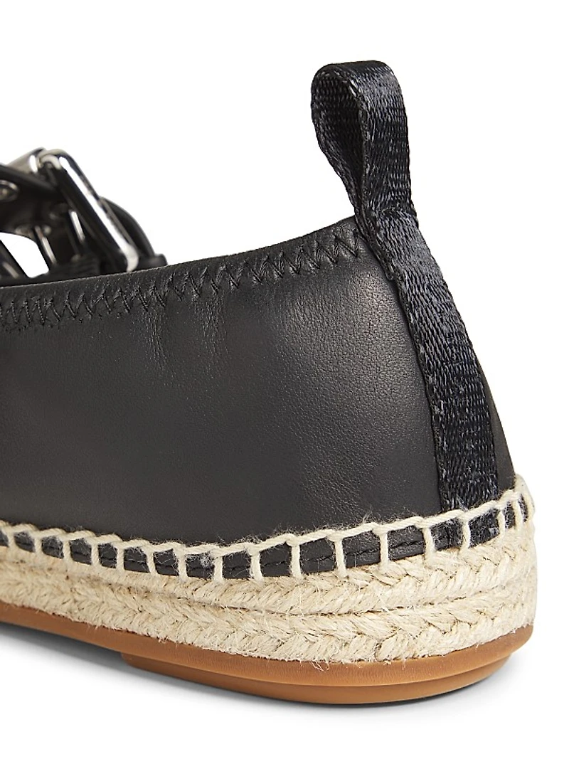Anteros Leather Espadrilles