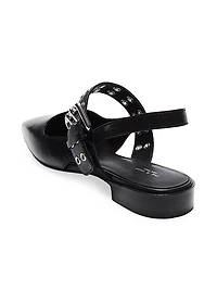 Astra Leather Slingback Sandals