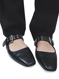 Astra Leather Slingback Sandals
