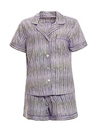 Blue Serenity Nina Seagrass & Waves 2-Piece Pajama Set