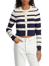 Kimbra Stripe Wool Cardigan