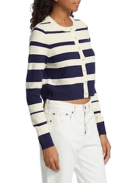 Kimbra Stripe Wool Cardigan