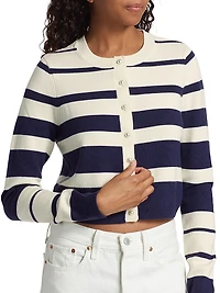 Kimbra Stripe Wool Cardigan