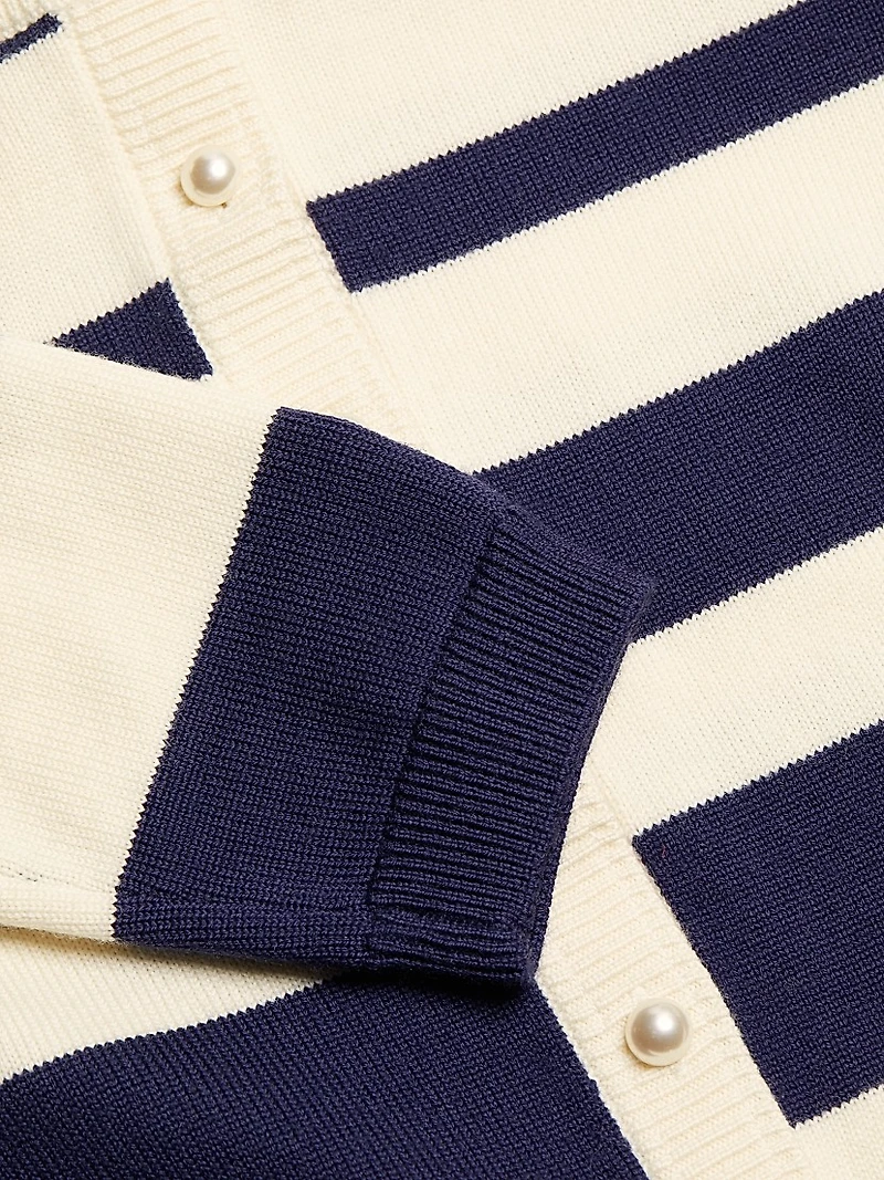 Kimbra Stripe Wool Cardigan