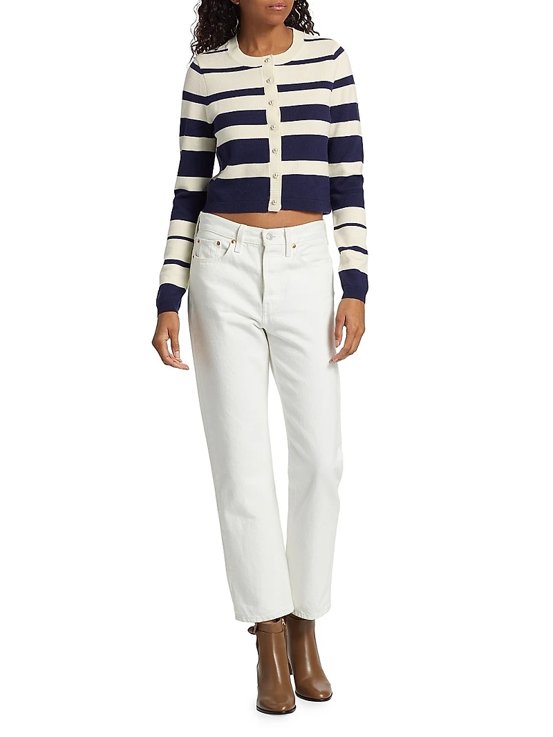 Kimbra Stripe Wool Cardigan