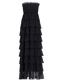 Stella Tiered Strapless Gown