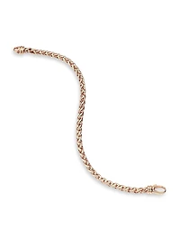 Wheat Chain Bracelet 18K Rose Gold
