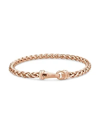 Wheat Chain Bracelet 18K Rose Gold