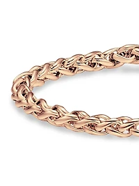 Wheat Chain Bracelet 18K Rose Gold