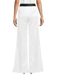Karina Wide-Leg Satin Pants