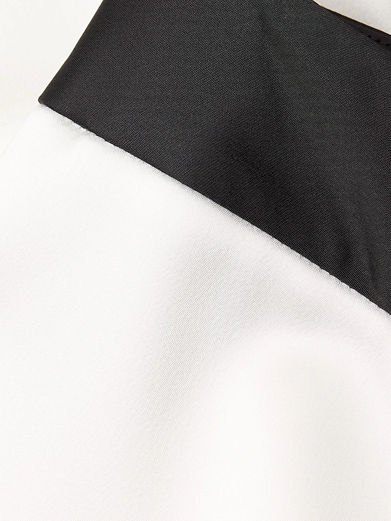 Karina Wide-Leg Satin Pants