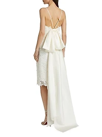 Lace Bow Sheath Dress