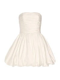Ruched Drop-Waist Minidress