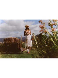 Crisscross Straw Bucket Hat