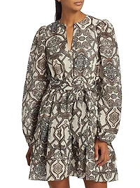 Preston Opal Medallion-Print Minidress