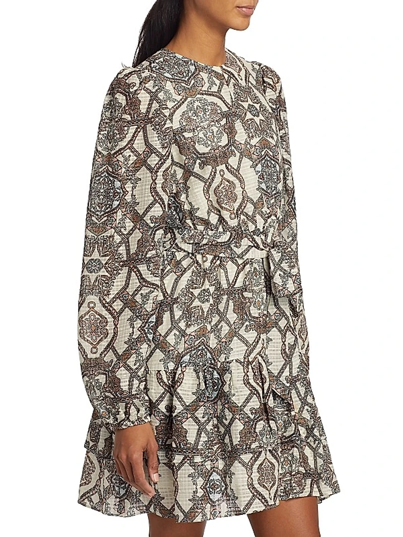 Preston Opal Medallion-Print Minidress