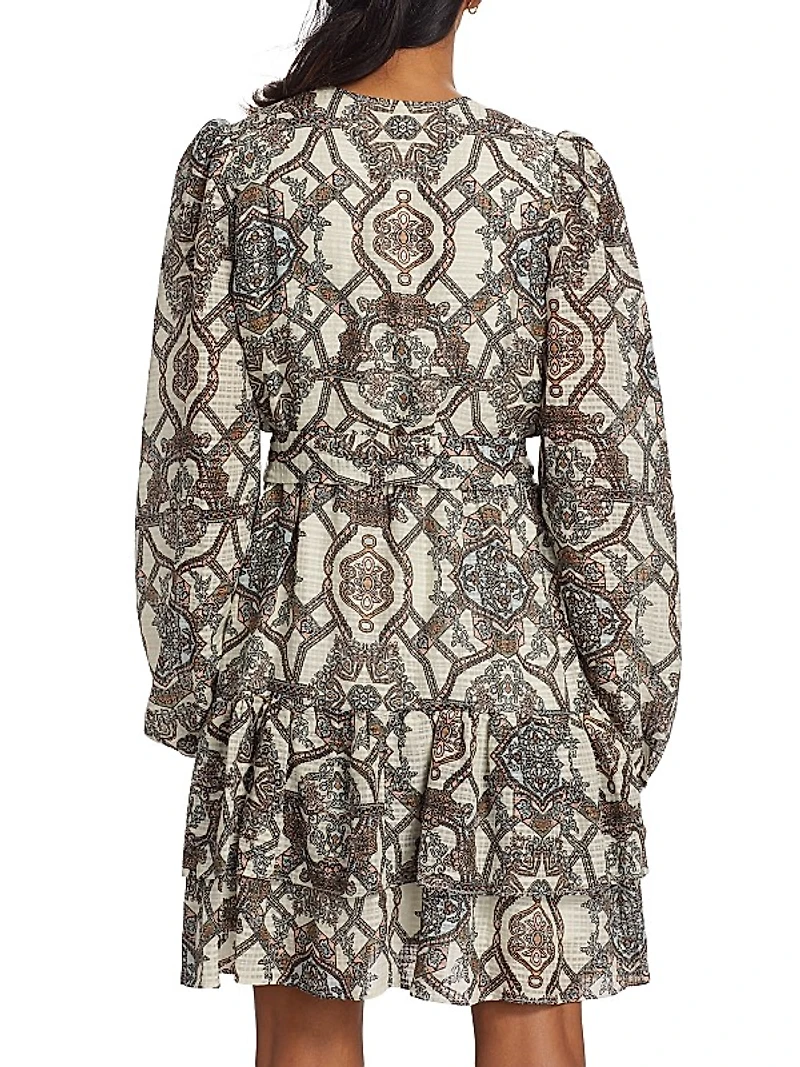 Preston Opal Medallion-Print Minidress