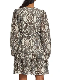 Preston Opal Medallion-Print Minidress