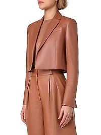 Gian Leather Crop Jacket