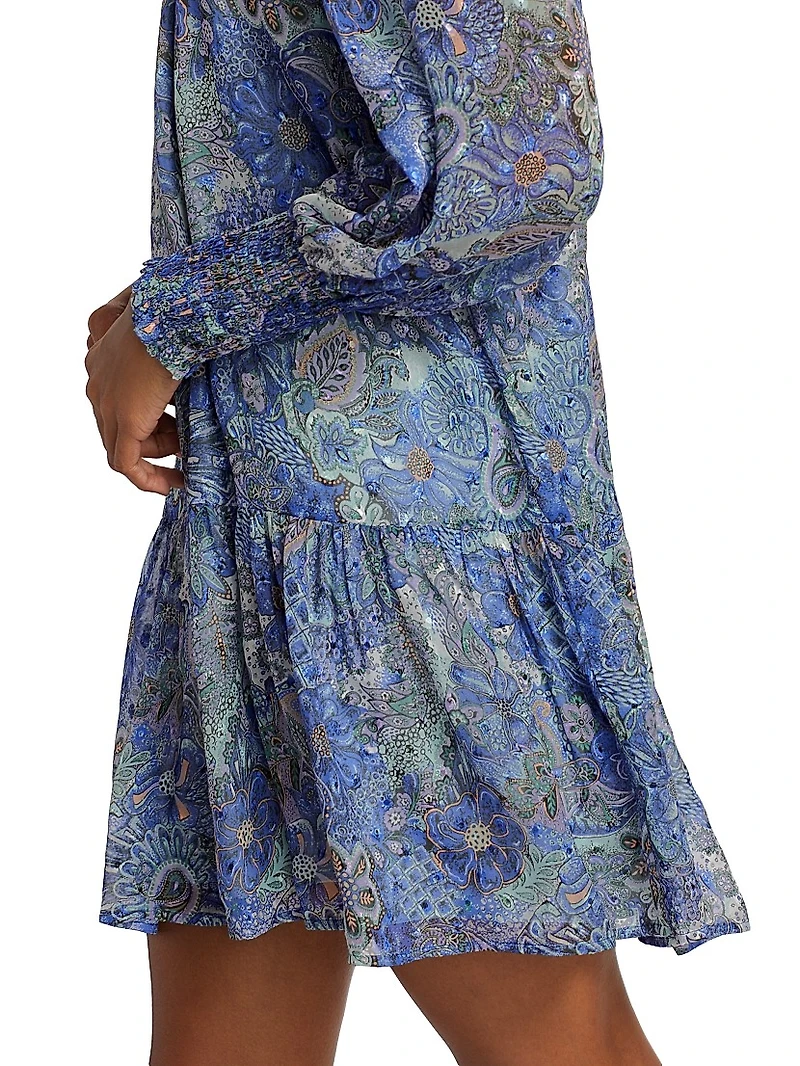 Irena Balloon-Sleeve Minidress