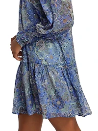 Irena Balloon-Sleeve Minidress