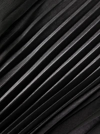 Pleated High-Low Strapless Midi-Dress