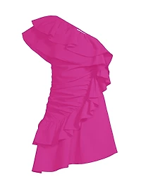 Ruffle One-Shoulder Minidress