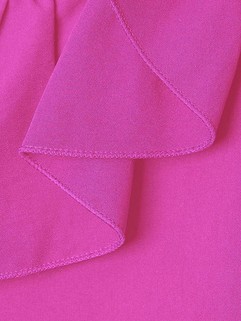 Ruffle One-Shoulder Minidress