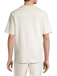 Bouclé Button-Front Camp Shirt