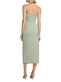 Harriet Strapless Midi-Dress