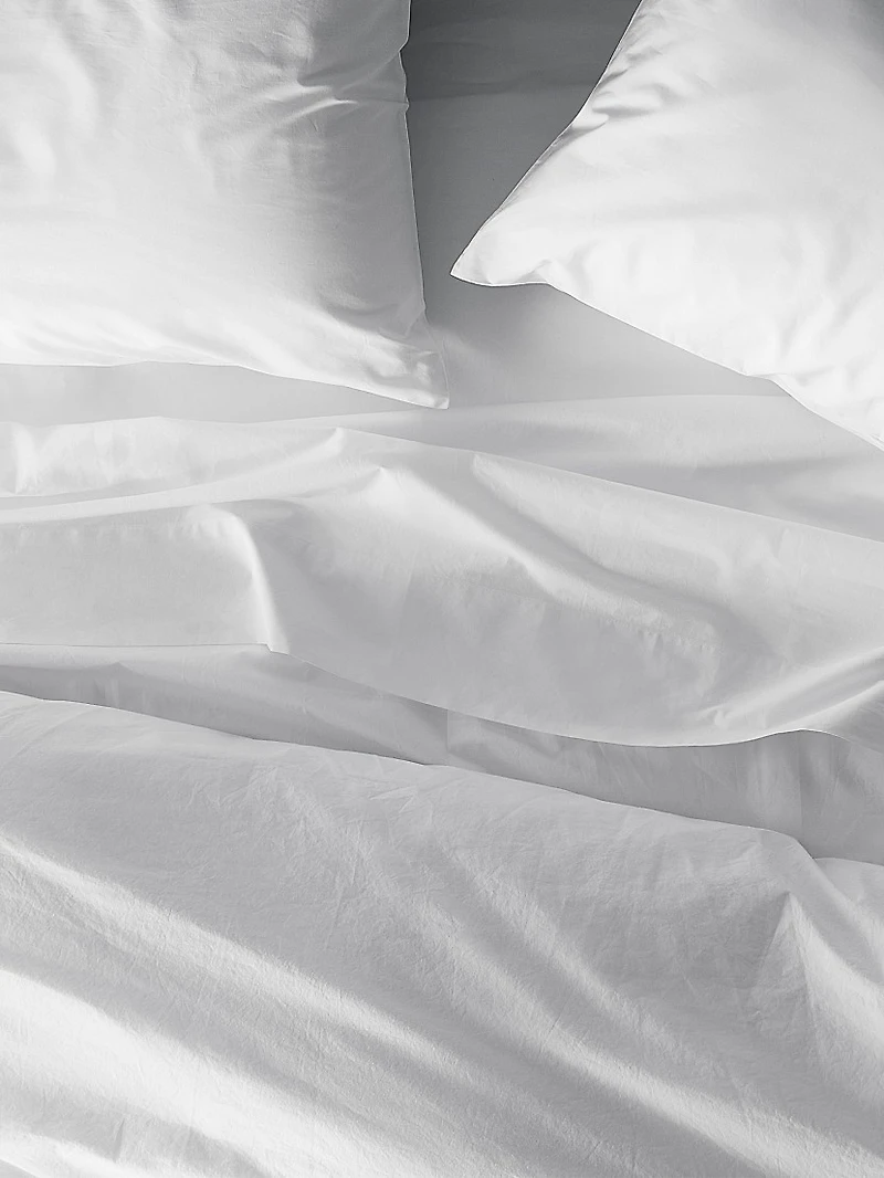 300 TC Organic Percale Fitted Sheet