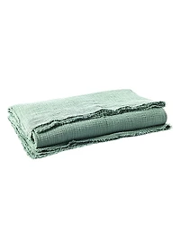 Topanga Solid Organic Matelasse Blanket