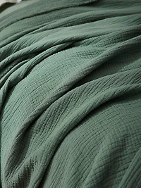 Topanga Solid Organic Matelasse Blanket