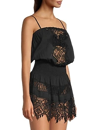Maddison Lace-Trimmed Cover-Up Dress
