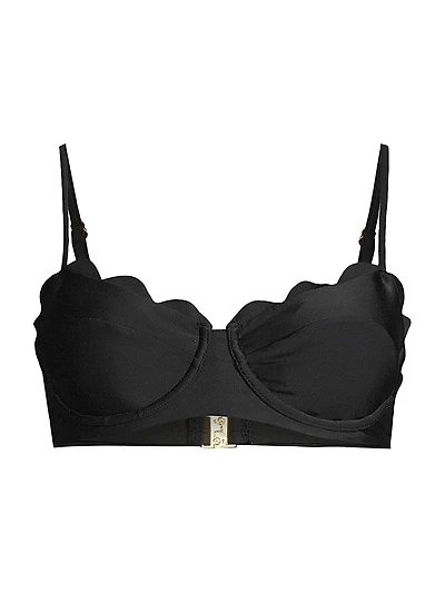 Leyla Scalloped Underwire Bikini Top