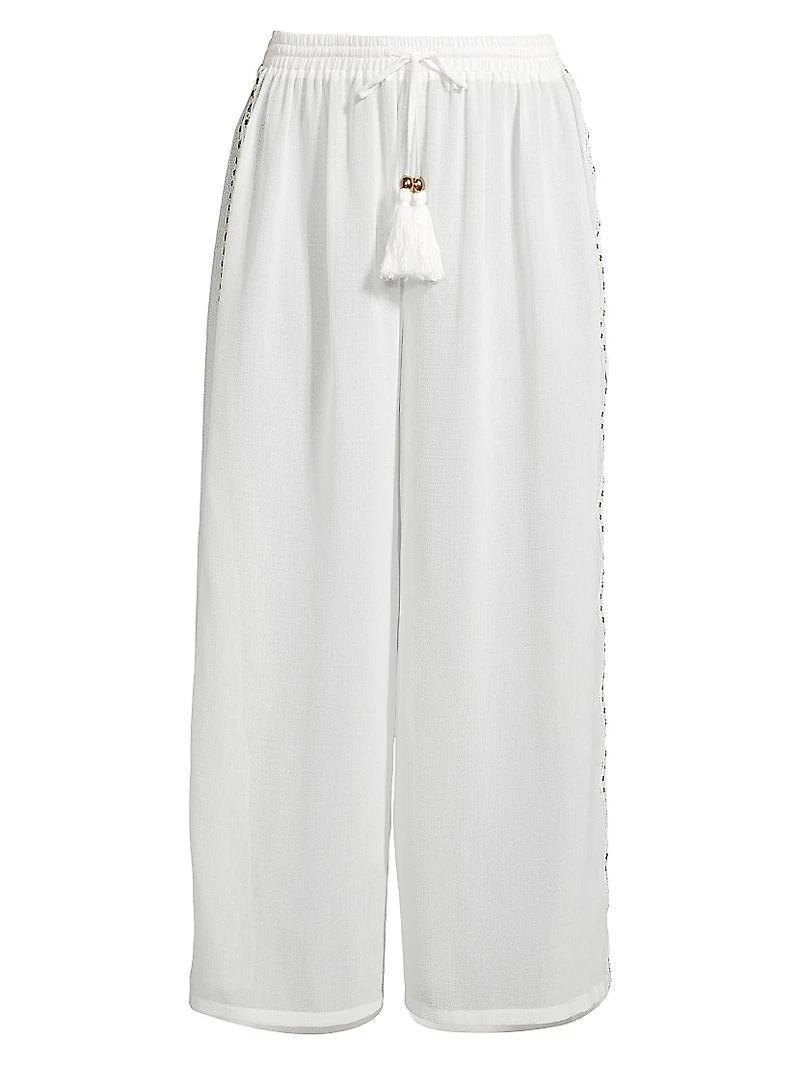 Shelby Tassel Cover-Up Pants