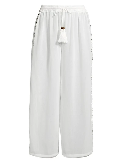 Shelby Tassel Cover-Up Pants