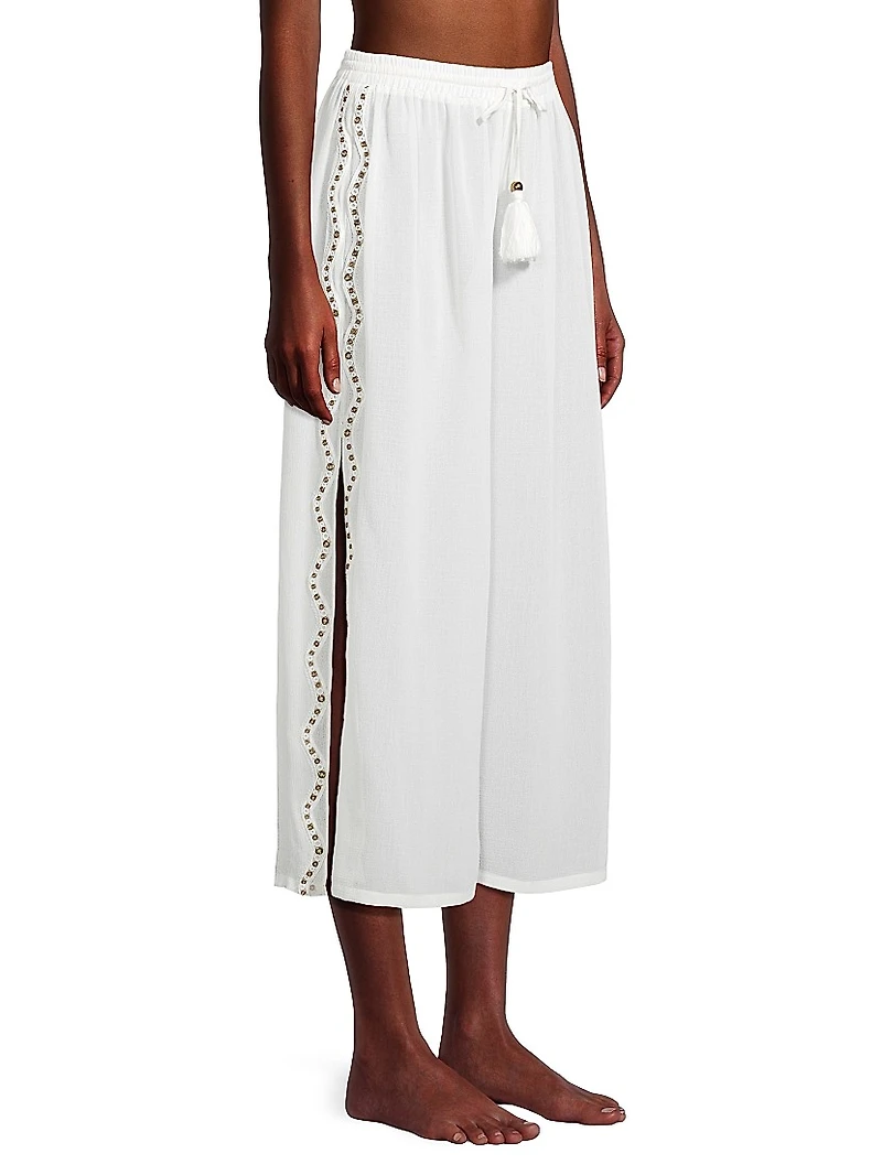Shelby Tassel Cover-Up Pants