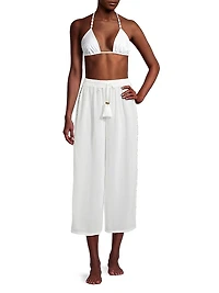 Shelby Tassel Cover-Up Pants
