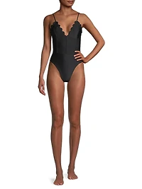 Mikayla Scalloped One-Piece Swimsuit